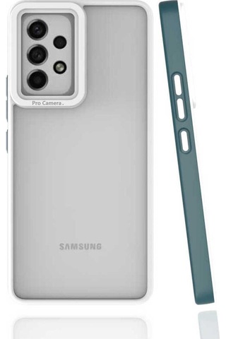 Galaxy Uyumlu A53 5g Kılıf Zore Mima Kapak Koyu Yeşil