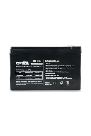 Powerful Pfb-1209 12v 9ah 20hr Bakımsız Kuru Tip Akü