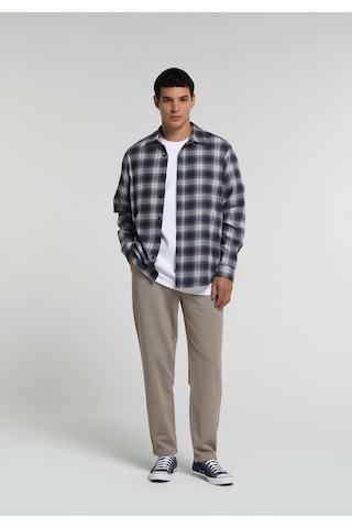 Colin's Colins Regular Fit Shirt Neck Ekoseli Erkek Lacivert Uzun Kol Gömlek Cl1082130 Q1.v1 Nav