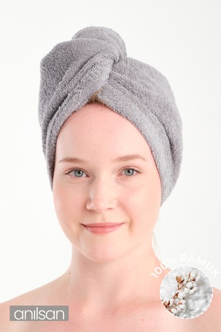 %100 Pamuk Bej-pudra-beyaz Havlu Bone Saç Kurutma Bonesi Kafa Havlusu Duş Banyo Bonesi Islak Saç Kur Çok Renkli