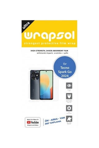 Tecno Spark Go 2024 Ön, Arka Ve Yan 360 Derece Tam Kaplama Poliüretan Film