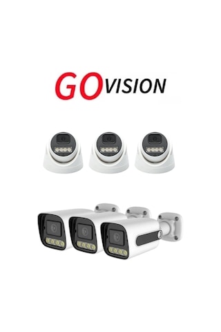 Go Vision 6 Adet Ip Güvenlik Kamerası - 5mp Dış Mekan Kamera, 3.6mm Lens, Poe, Warm Led Gece Görüşlü Go Vision 6 Adet Ip Güvenlik Kamerası - 5mp Dış Mekan Kamera, 3.6mm Lens, Poe, Warm Led Gece Görüşlü
