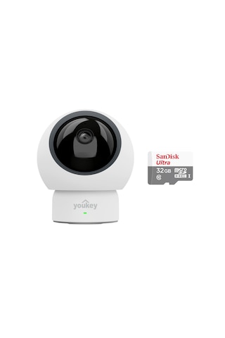 Youkey P310 2.5k İç Mekan Kamera-sandisk Ultra 32gb Sdsqunr-032g-gn3mn Hafıza Kartı