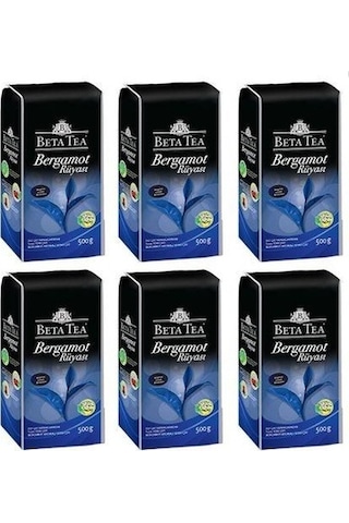 Beta Tea Bergamot Rüyası Bergamot Aromalı Siyah Dökme Çay 6 x 500 G