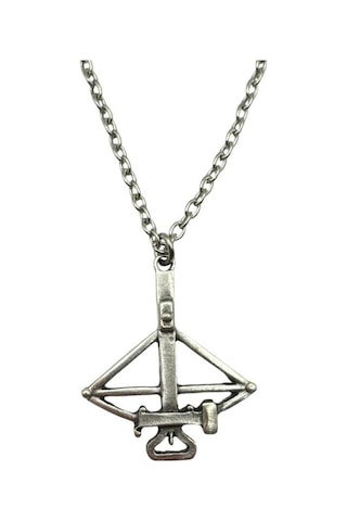 Antik Crossbow Tatar Yayı Figürlü Unisex Kolye Güçlü, Anlamlı Ve Tarihi Tasarım Çok renkli
