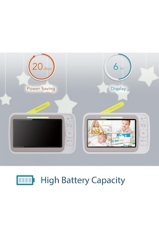 Moonybaby Uzaktan Kontrollü Kamera Düşük Emf Bebek Monitörü