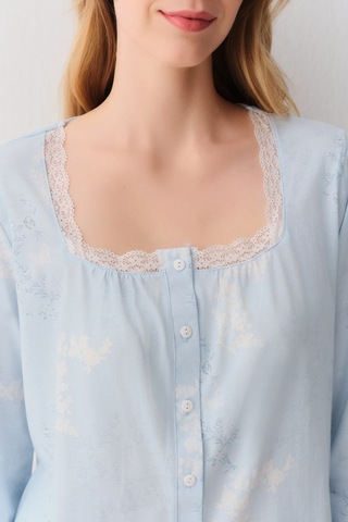 Suwen Sakura Maskülen Pijama Takımı Sh26213660b348 Mavili