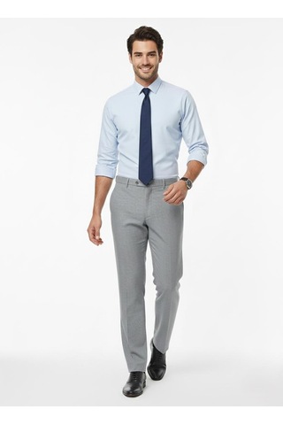 Presto Erkek Slimfit Armürlü Pantolon Gri 3194-050 Gri