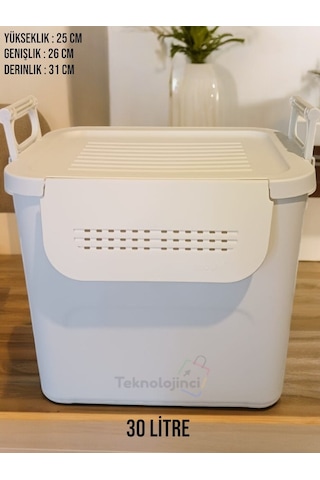 Motek Mt-35 Mybox 30 Litre Kulplu Çok Amaçlı Organizer Saklama K