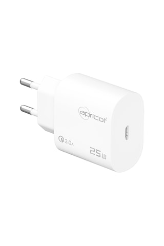 Apricot Apc-u425 25w Pd Beyaz Hızlı Ev Şarj Adaptörü