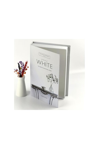 Kitap Görünümlü Dekoratif Kutu, White - Dvdktpkt012