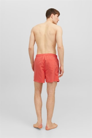 Jack & Jones Erkek Hot Coral Deniz Şortu 12225961 Çok Renkli