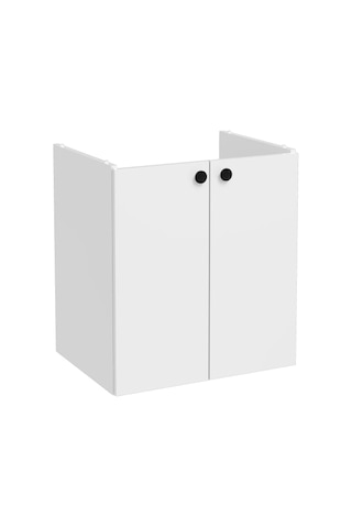 Vitra Shift T20 81002 Kapaklı Lavabo Dolabı, Parlak Beyaz, 60 Cm Sku: Smg8690010175427 Açık Gri