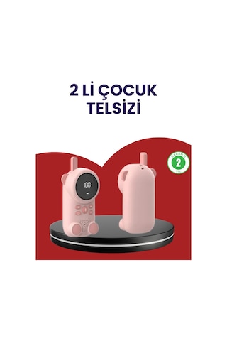 Uzun Menzilli Bebek Telsizi - Vox Modlu Renkli Lcd Ekranlı