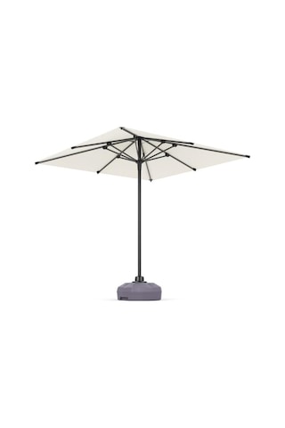 Alubrella Güneş Şemsiyesi Kare, 210 Cm, Krem Rengi Su Geçirmez Kumaş Bej