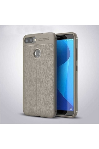 Asus Zenfone Max Plus M1 Zb570tl Kılıf Zore Niss Silikon Kapak Gri