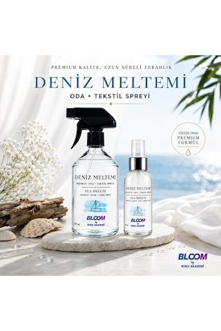 Premium Deniz Meltemi Oda Tekstil Spreyi Seti 500 Ml & 100 Ml Deniz Esintisi