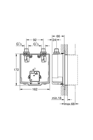 Grohe Eurosmart Cosmopolitan E Ankastre Montaj Kutusu 36339001