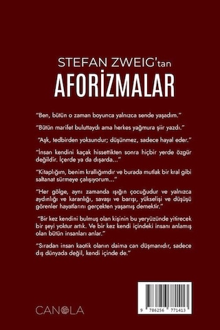 Stefan Zweıg'tan Aforizmalar / Stefan Zweig