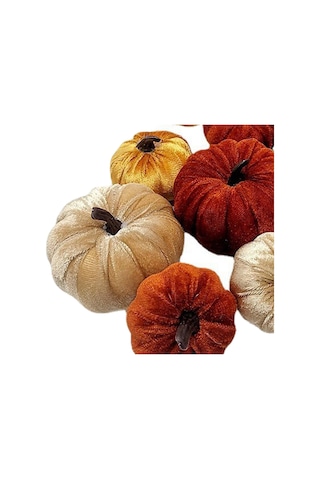 Suntek Sonbahar Festivali Dekorasyon Turuncu Için 12x Kadife