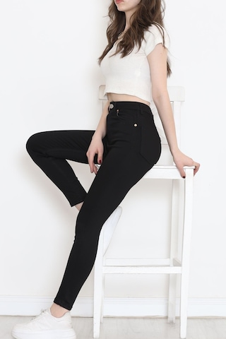 Mokashopin - Dar Paça Kot Pantolon Siyah - 18232.1431. 001