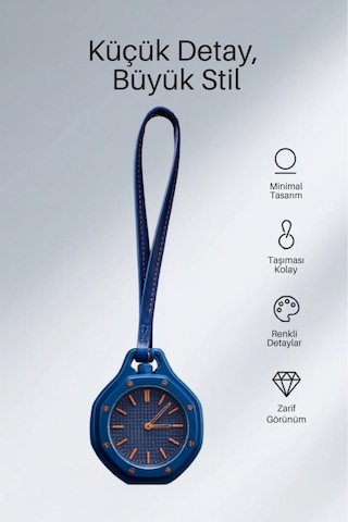 Boyol Pop Çanta Charm Unisex Aksesuar Saat D-sport Lacivert D-403