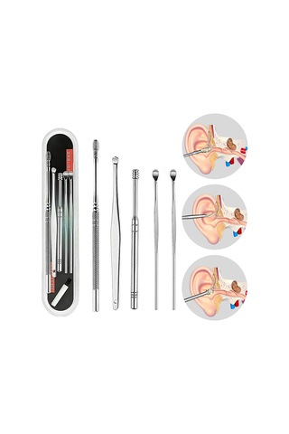 5 Parçalı Kulak Temizleme Seti - Basit Kir Temizleme