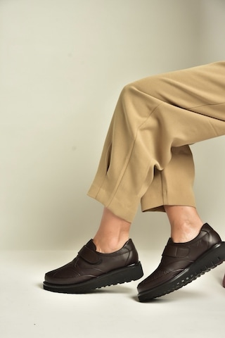 Fox Shoes Z555251003 Kahverengi Hakiki Deri Günlük Kadın Ayakkabı