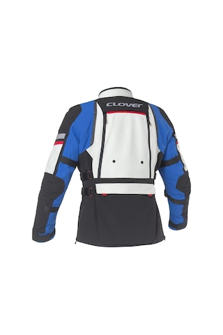 Clover Gts-5 Korumalı Motosiklet Montu Gri Mavi