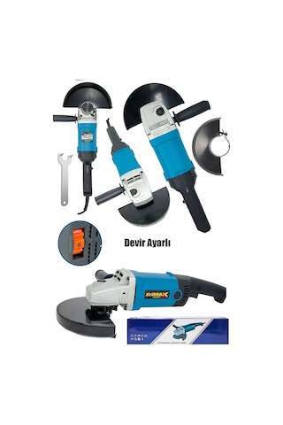 Stilmax ST30AG 4000 W Devir Ayarlı Metal Profil Kesim Taşlama Spiral 180 MM