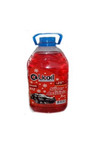 Licoil G12 Kırmızı Antifriz 3 Litre -25 Derece Pet N11.335