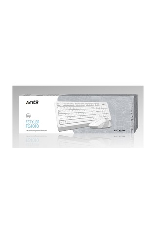 A4 Tech Fg1010 2.4g Beyaz Q Fn-mm Klv+optik Mouse