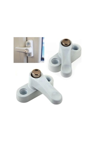 Pvc Kap Pencere Çocuk Emniyet Güvenlik Kilidi Düğmeli Metal-beyaz