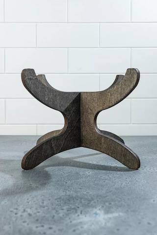 H&t Wood Sıcak Yemekler İçin Ayaklı Servis Tabağı Altında 1 Adet 257576293 Koyu Kahverengi