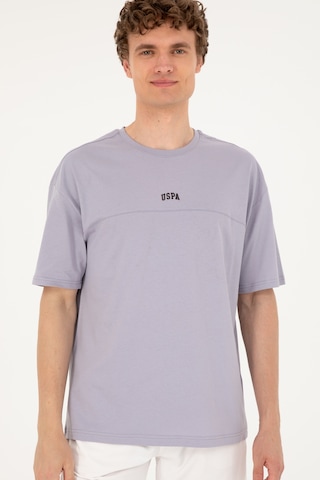 U.S. Polo Assn. Erkek Comfort Fit Bisiklet Yaka Gri Tişört 50287083-VR024