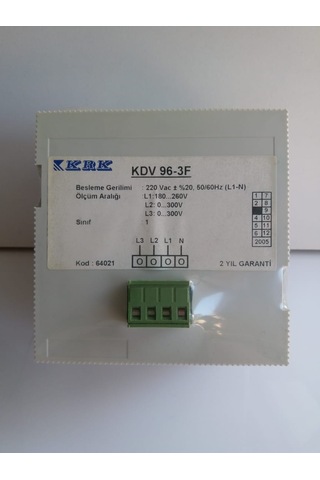 DİJİTAL 96X96 0-500V  VOLTMETRE