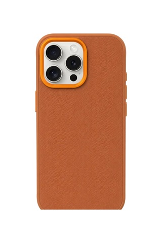 Premium Fabric Cover Apple iPhone Uyumlu 16 Pro Taba - Bronz