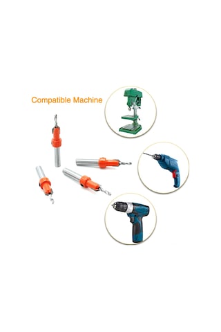 Xindoker Volfram Çelik Alaşımlı Matkap Uçları - 5'li Set Ve Anahtar Hediyeli