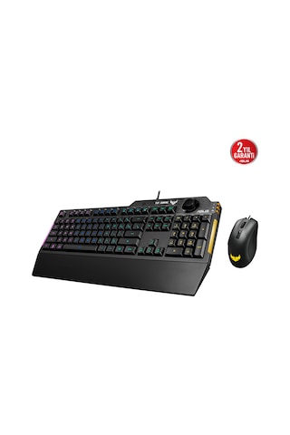 Asus TUF Gaming Combo K1 Mech-Brane Rgb Türkçe Oyuncu Klavyesi + M3 Optik Oyuncu Mouse