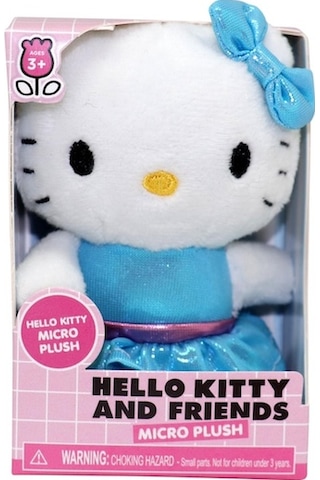 Hello Kitty Mini Peluş Mavi Hello Kitty 7.5 Cm Çok Renkli