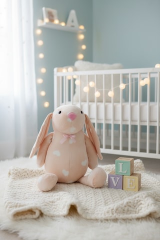 Uyku Arkadaşım Bunny Peluş Uzun Kulak Tavşan 60 Cm Açık Pembe