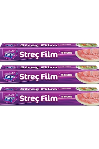 Streç Film 15 Metre X 3'lü Ekonomik Set