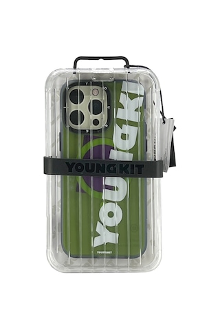 Youngkit Apple Uyumlu iPhone 15 Pro Max Binfen Arka Koruma Kılıf - Siyah Siyah