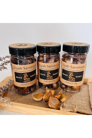 Edovital Soyulmamış Diş Siyah Sarımsak 3 x 150 G