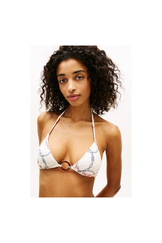 Tommy Hilfiger Üçgen Rp Print Kadın Beyaz Bikini Üstü-14822