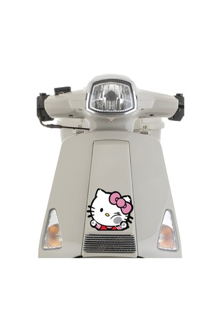 Hello Kitty Sticker 13,5x12 Cm Su Geçirmez Yüksek Çözünürlüklü Araba Laptop Oto Motor Kask Sticker