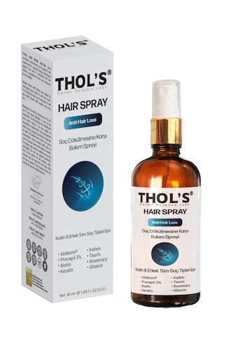 Thol's Hair Loss Dökülme Karşıtı Saç Spreyi 50 ML Thol's Hair Loss Dökülme Karşıtı Saç Spreyi 50 ML