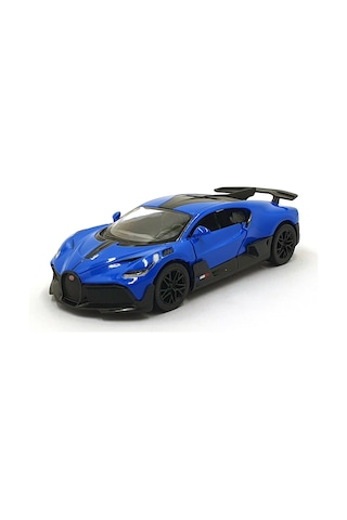 Kinsmart 1:36 Ölçek Metal Bugatti Divo Diecast Çek Bırak Araba Mavi