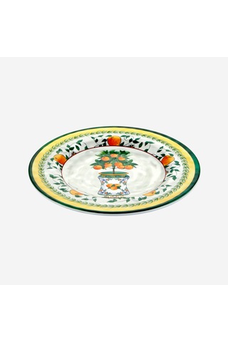 Yeşil Melamin Kahvaltı Tabağı 21,5 Cm