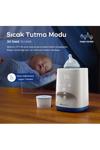 Bc Babycare Gyro Biberon Isıtıcı Buharlı, Nazik Döndürmeli Akıllı Süt Isıtıcı 3 Dakikada Isıtma